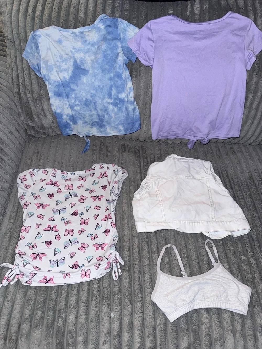 Girls Gray Top & Pink Rainbow 'Love' bundle
